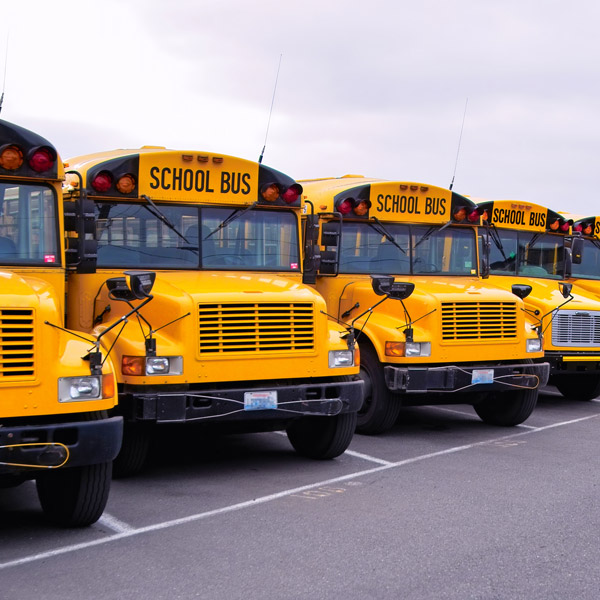 school bus fleet